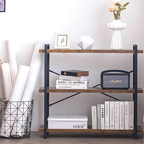 3-Tier Industrial Bookshelf, 35" W x 12" D x 35" H, view 6