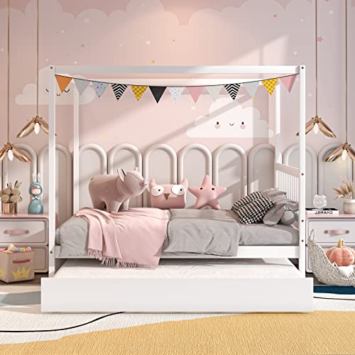 Canopy Bed with Trundle, view 5