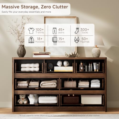 Modern 7 Drawers Dresser for Bedroom, view 5