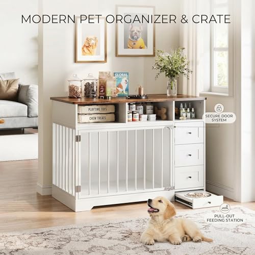 Dog Crate, Heavy Duty Dog Crate Furniture Console Table, view 5