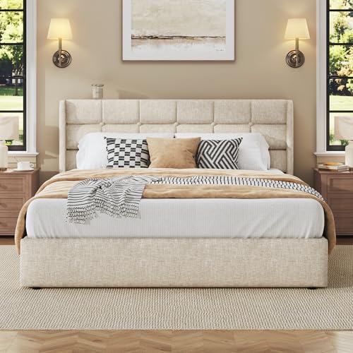 Queen Size Lift Up Storage Bed Frame, view 6