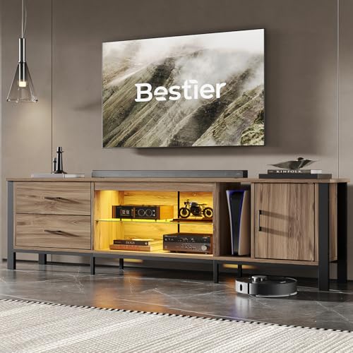 TV Stand for 75/80/85 inch TV, LED Gaming Entertainment Center, view 4