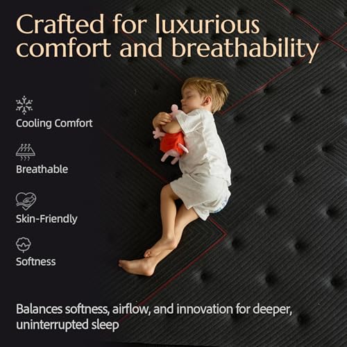 Aura Full Size 10 Inch Hybrid Mattress for Guest Bedroom and Apartment Use, view 5
