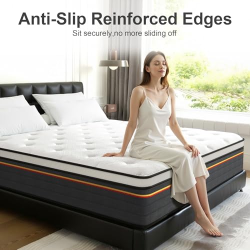 Full Size Mattress 12 Inch Hybrid Mattresses, Medium Firm, view 6
