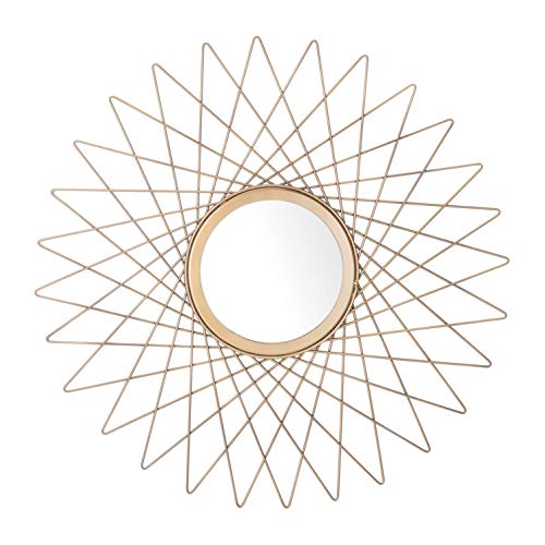 SAFAVIEH Home Bilsons Gold Sunburst Round 23-inch Decorative Accent Mirror