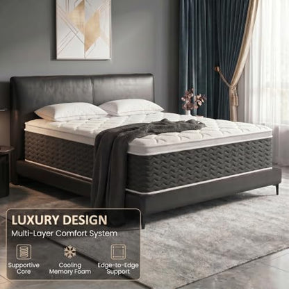 Queen Mattress, 12 Inch Queen Size Mattress in a Box, view 3