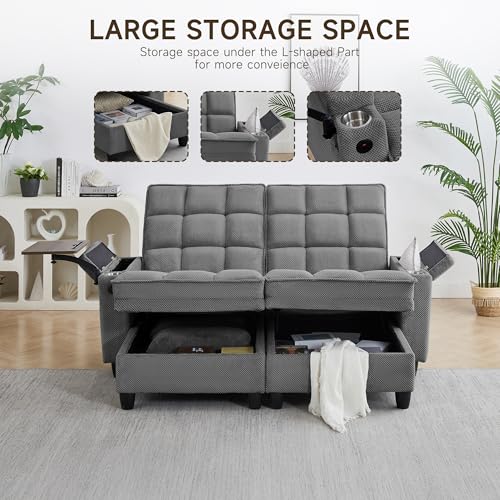 70.9" Chaise Lounge Chair Indoor, Oversized Boucle Upholstered Sofa Bed, view 5