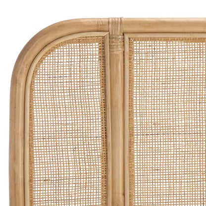 SAFAVIEH Furniture - Takuma King Headboard - Natural - Rattan & Solid Wood - Handwoven Cane Design for Bedroom & Guest Room, 79.1" W x 5.9" D x 53.2" H (HBD8008A-K)