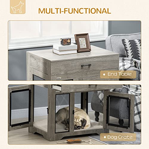 Dog Crate Furniture with Soft Water-Resistant Cushion, view 4