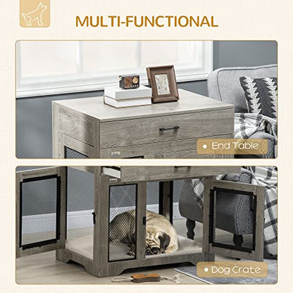 Dog Crate Furniture with Soft Water-Resistant Cushion, view 4