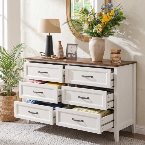 47.2" W Drawer Dresser, 6 Chest of Drawers, Dresser for Bedroom, view 7