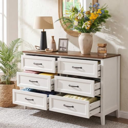47.2" W Drawer Dresser, 6 Chest of Drawers, Dresser for Bedroom, view 7