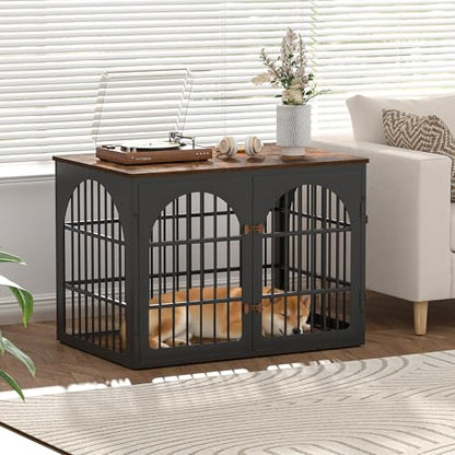 38" Heavy Duty Dog Crate Furniture for Large and Medium Dogs, view 3