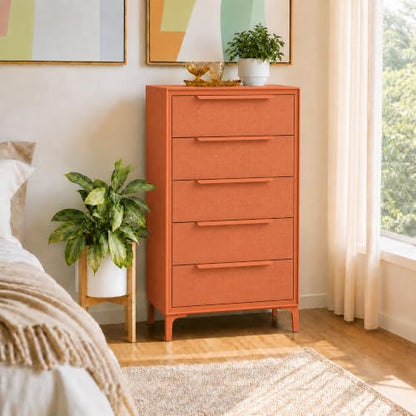 Naima Premium Fabric Dresser, Strong Metal Frame, view 3