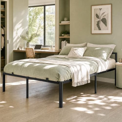 Full Size Bed Frame, 14 Inch Heavy Duty Metal Platform Bed Frame, view 5