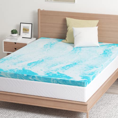 EGO 3 Inch Twin Mattress Topper Gel Memory Foam for Pressure Relief, view 3