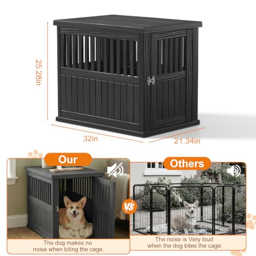 32 Inch Small Dog Crate Furniture, Indoor Dog Kennel, Puppy Pet House, view 6