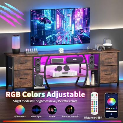 LED TV Stand for 65, 70, 80 Inch TV, view 5