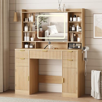 Makeup Vanity Desk with Mirror, view 2