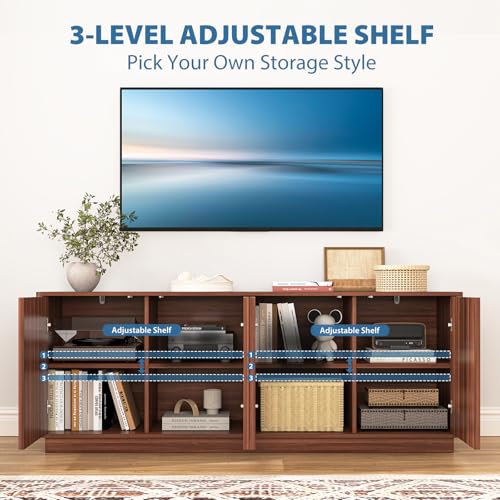 70'' Fluted TV Stand, view 4