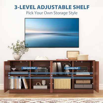 70'' Fluted TV Stand, view 4