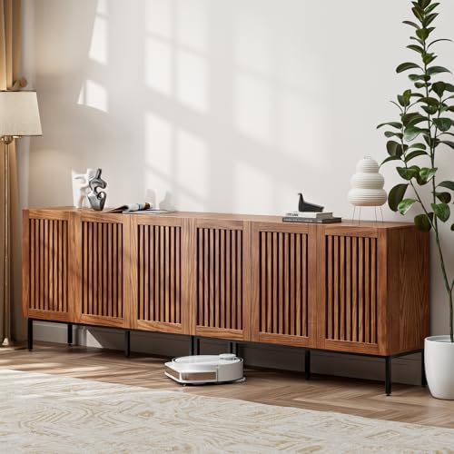 Set of 2,3 Door Accent Storage Cabinet with Doors and Adjustable Shelf,Freestanding Buffet Cabinet,Modern Sideboard Buffet Cabinet for Living Room,Dining Room,Kitchen,Hallway