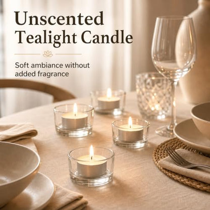 Tea Lights Candles 80 Pack, 4 Hour Palm Wax Tealights, view 7