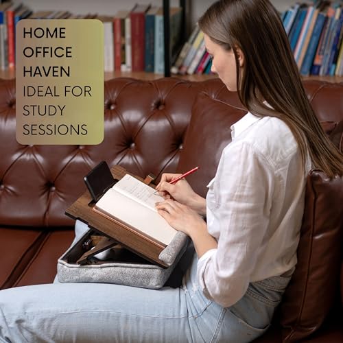 Lap Desk for Laptop, Laptop Tray with Cushion, Portable Lap Desk for Lap, view 6