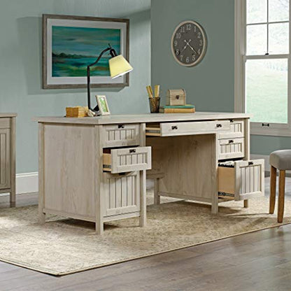 Costa Office Desk with Drawers, Executive Desk with File Drawer Storage, view 5