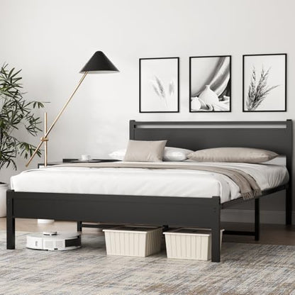 Easy Install 16 Inch Full Size Bed Frame with Headboard&Footboard, view 2