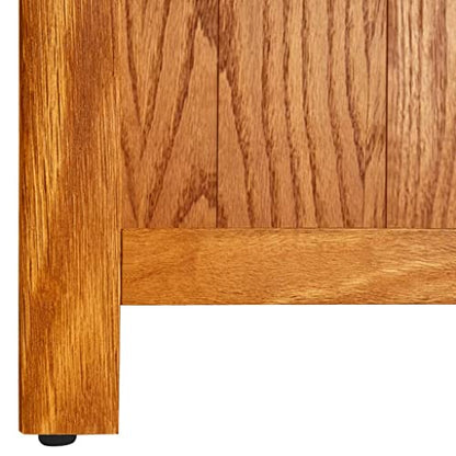 4-Tier Bookcase 27.6"x8.7"x43.3" Solid Oak Wood, view 4