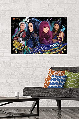 Disney Descendants 2 - Wickedly Cool Wall Poster, 22.375" x 34", Unframed Version