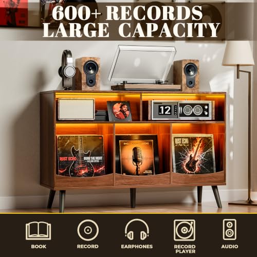 45.7" Large Record Player Stand, view 4