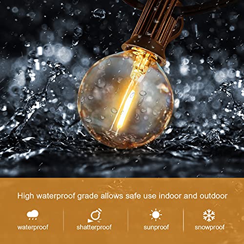 LED 30FT Outdoor String Lights with Remote Waterproof Patio Lights Dimmable 27, view 6