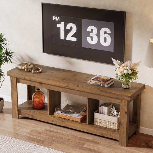 63" Solid Wood TV Stand, Entertainment Center for 65 inch TVs, view 4