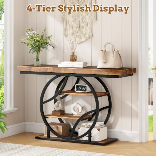 Entryway Table for Foyer, 41.3 Inch Industrial Narrow Console Table, view 6