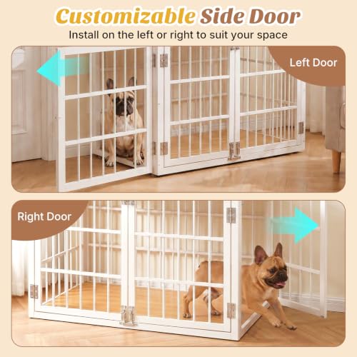 Dog Crate Furniture 38 Inch Indoor Crate Dog Cage Wooden Kennel, view 5