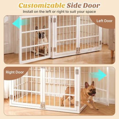 Dog Crate Furniture 38 Inch Indoor Crate Dog Cage Wooden Kennel, view 5
