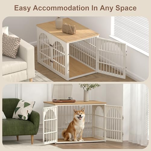 38" Heavy Duty Dog Crate Furniture for Large and Medium Dogs, view 4