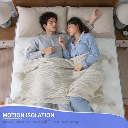 Full Mattress 12 Inch Plush Mattress in a Box Hybrid Memory Foam, view 7