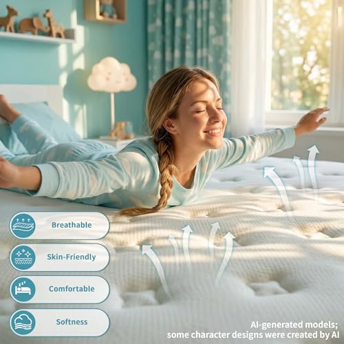 12 Inch Full Size Hybrid Mattress, Medium Firm, Motion Isolation, view 4