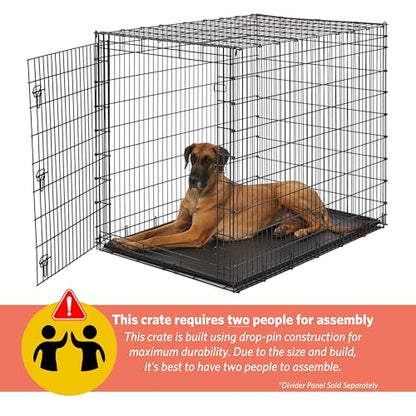 Solutions by Midwest 54-Inch Single Door Crate, Giant Breed Dogs, 100+ lbs, view 6