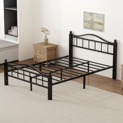 Metal Full Size Bed Frames with Headboard & Footboard, view 4