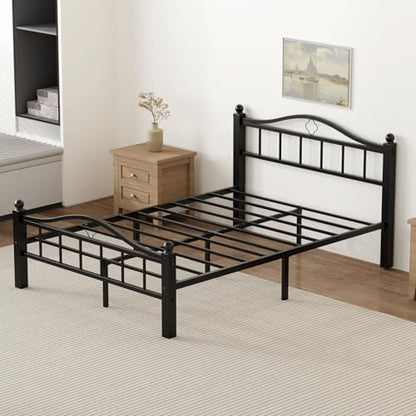 Metal Full Size Bed Frames with Headboard & Footboard, view 4