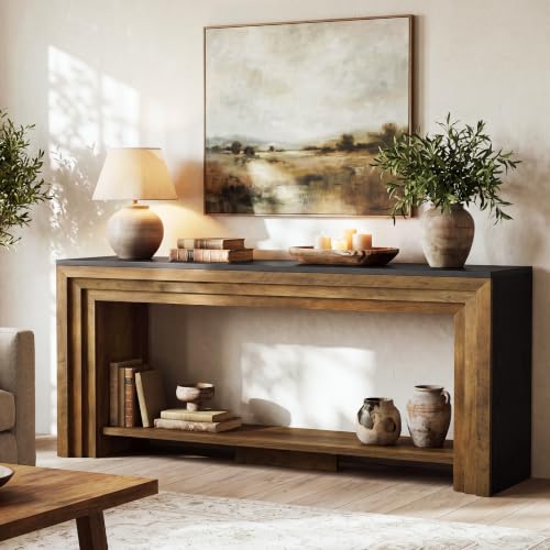 71-Inch TV Stand, Farmhouse Entertainment Center, 55-65 Inch TVs, view 4