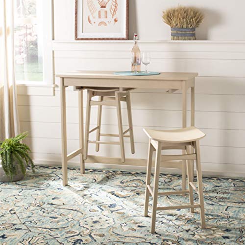 Safavieh Home Collection Colbie White Oak Storage Rack 3-piece Pub Set