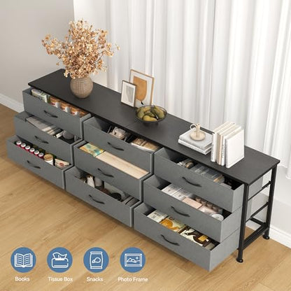 TV Stand for Living Room with Storage, Media Console Table Fit 75" TV, view 5