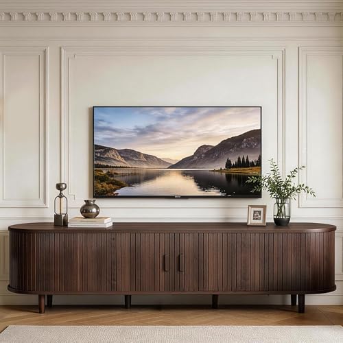70" TV Stand with Sliding Doors for Living Room, view 7