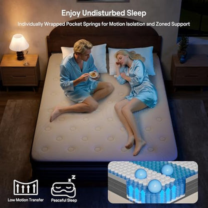 Queen Mattress 10 Inch Hybrid Mattress in a Box, view 4