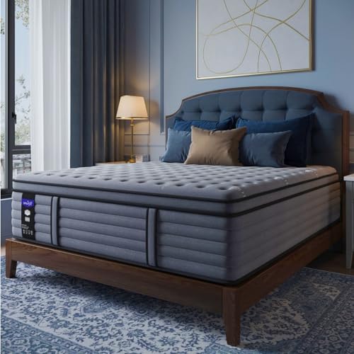 (Luxury Hotel) 18 Inch Hybrid Queen Size Mattress in a Box, Firm Feel, view 2
